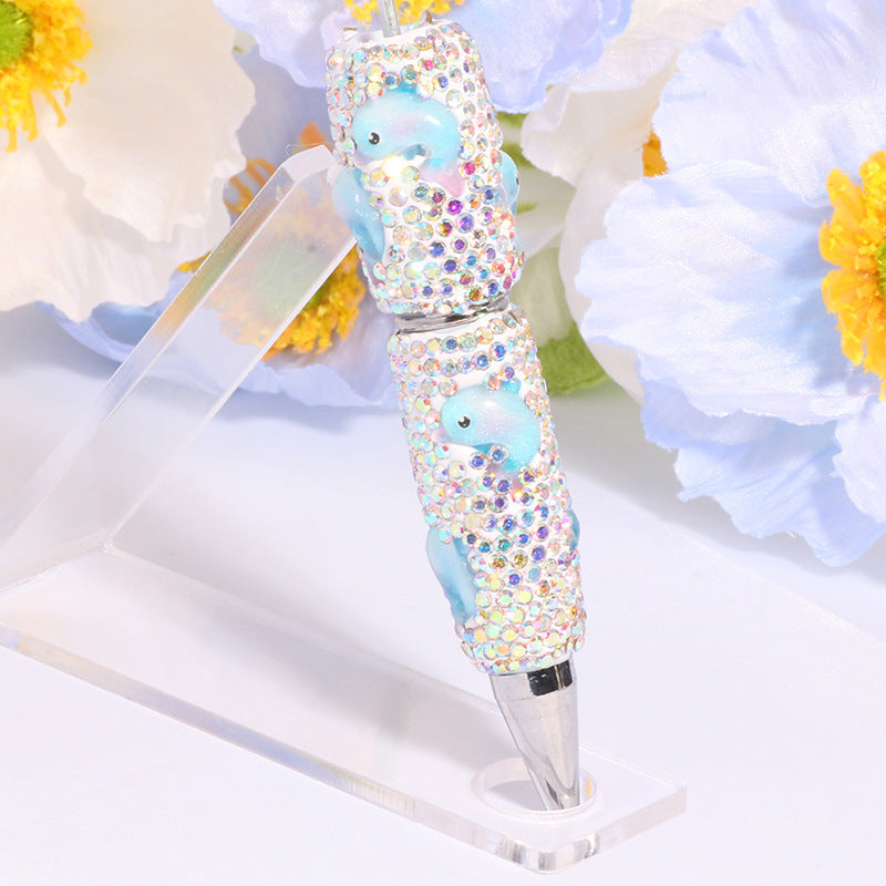 wholesale 3pcs beadable pens DIY Shell Diamond Bead Pen